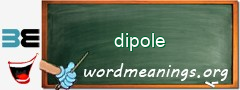 WordMeaning blackboard for dipole